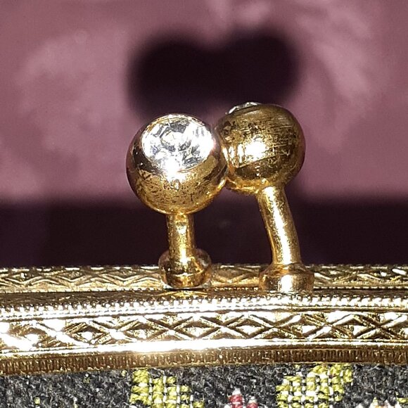 Vintige Tapestry Purse Petit Point Look - Picture 2 of 3